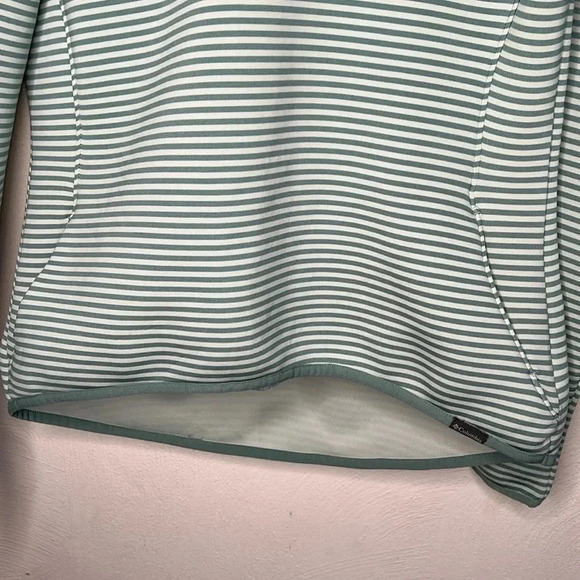 Columbia Omni Wick Castella Peak Striped Pullover Hoodie Sweatshirt Size M - Picture 4 of 9